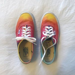 Rainbow Tie Dye Vans